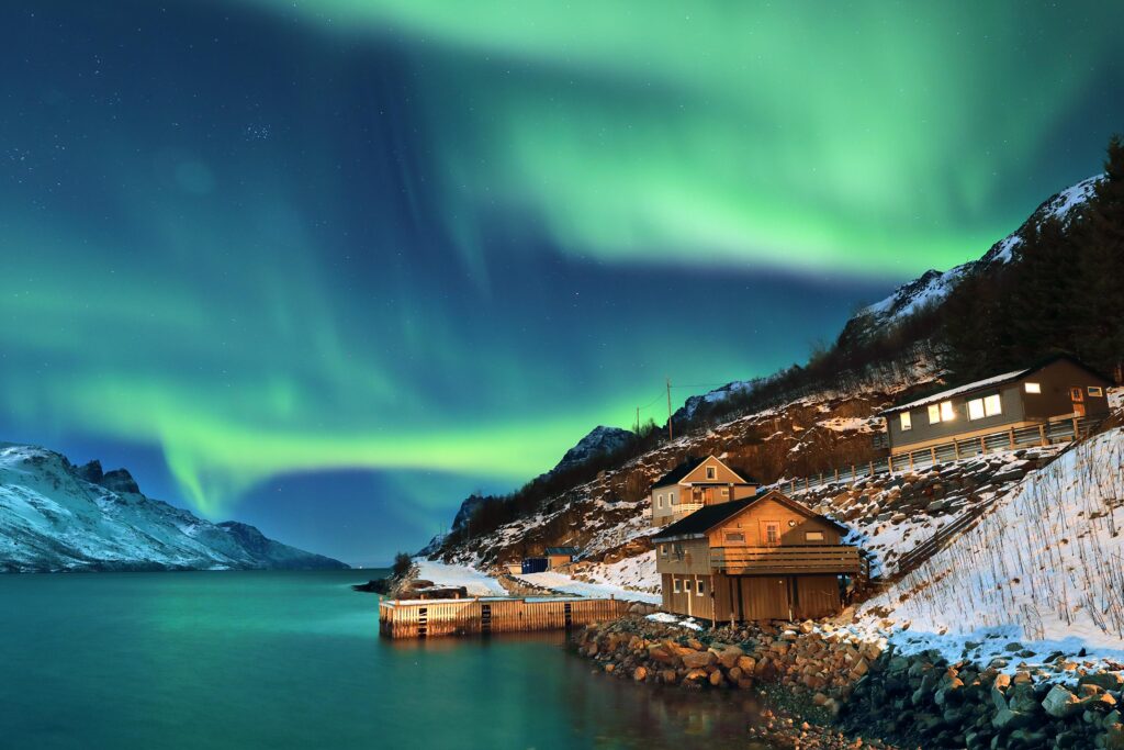 The aurora borealis, in Norway